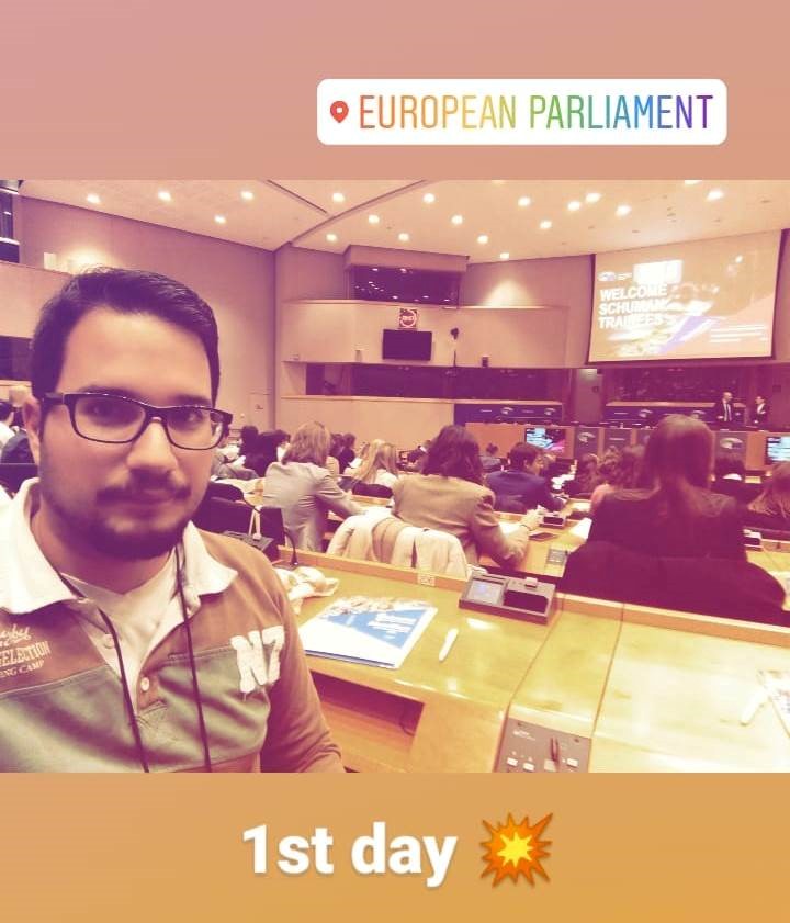 1st day European Parliament