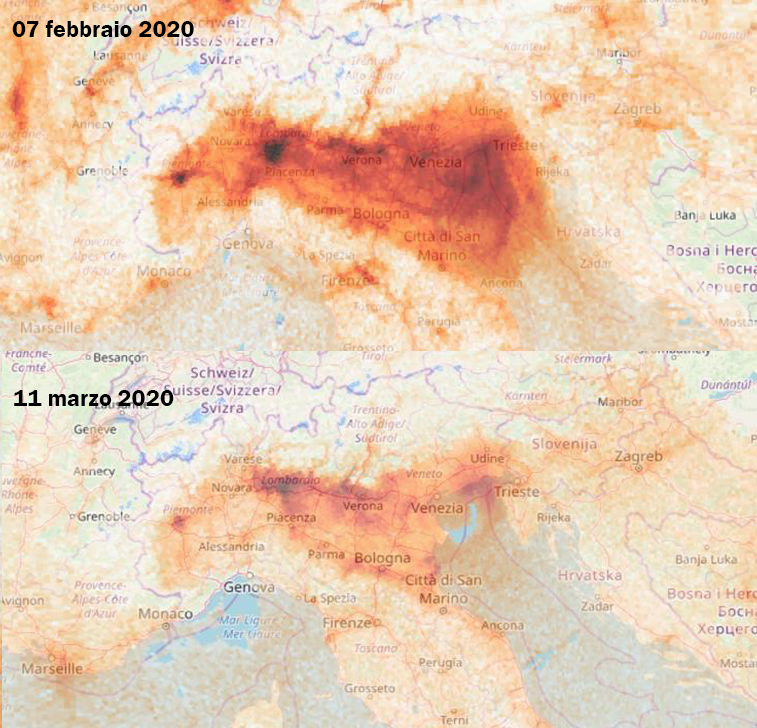 Air pollution in northern Italy
